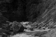 Фото 046. Река Чхалта. Начальный участок порога 1.5 «Лавина» (август 1985).